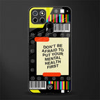 mental health glass case for realme narzo 30a image