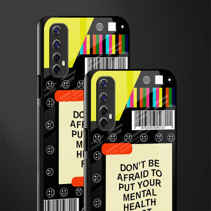 mental health glass case for realme 7 image-2