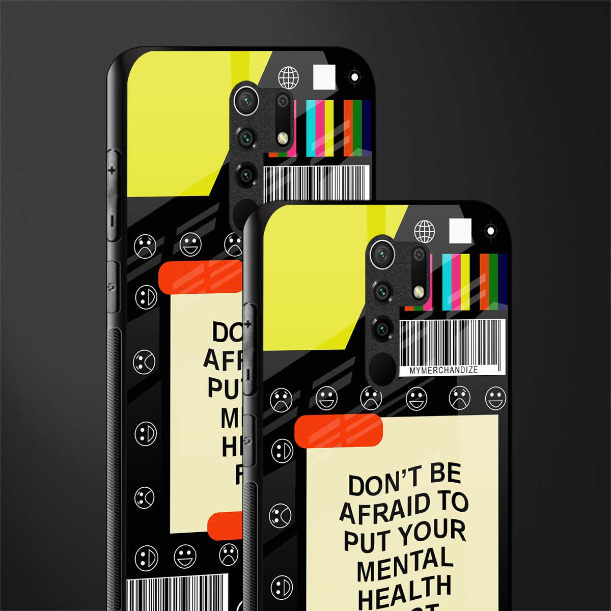 mental health glass case for poco m2 image-2