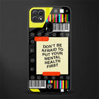 mental health glass case for oppo a15 image