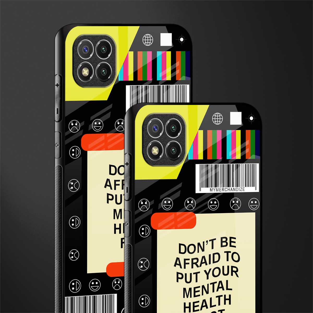 mental health glass case for poco c3 image-2