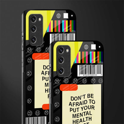 mental health glass case for samsung galaxy s20 fe image-2