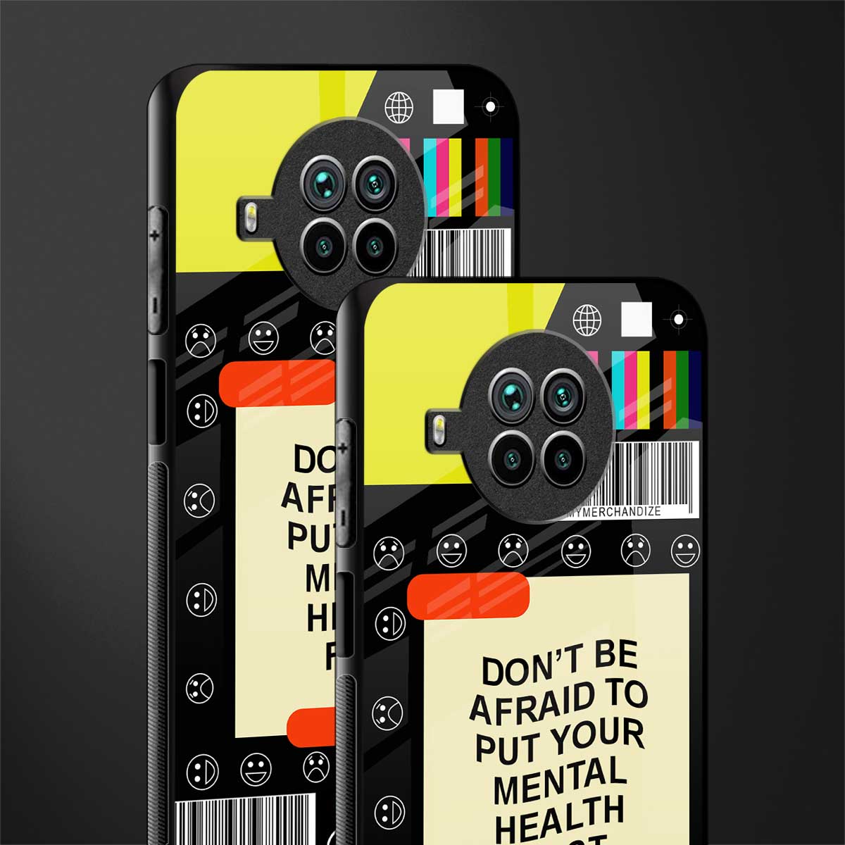 mental health glass case for mi 10i image-2