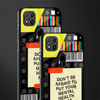 mental health glass case for redmi 9c image-2