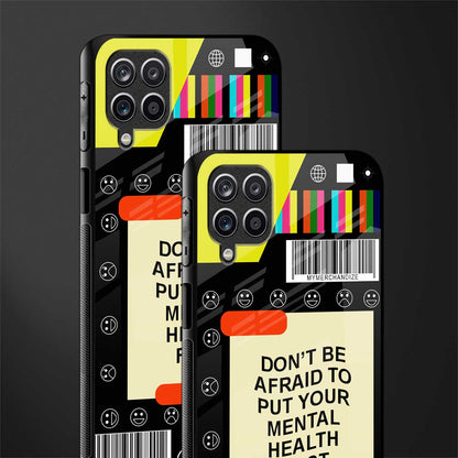 mental health glass case for samsung galaxy m12 image-2