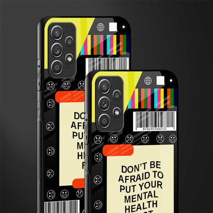mental health glass case for samsung galaxy a72 image-2