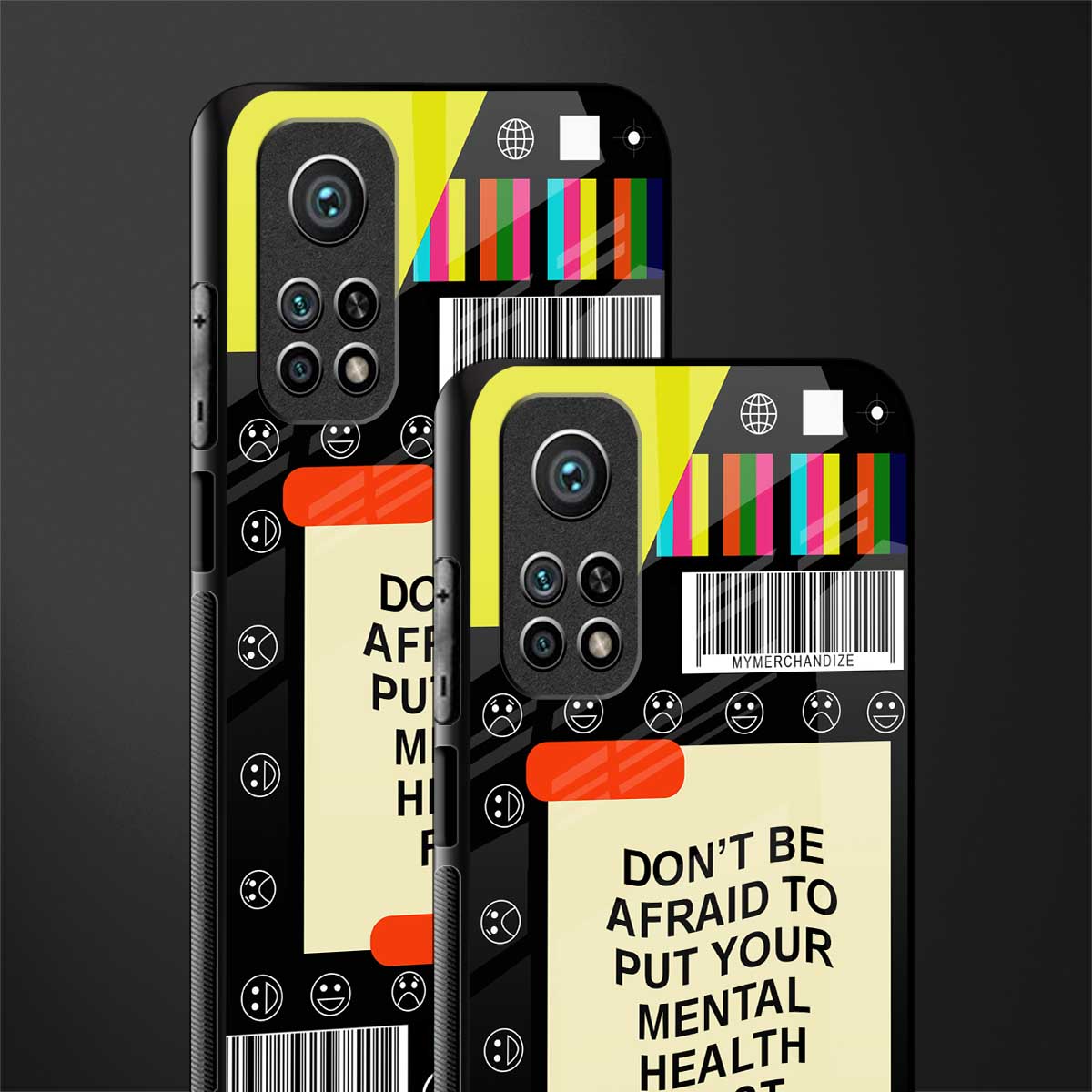 mental health glass case for mi 10t pro image-2