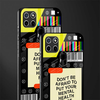 mental health glass case for realme c21 image-2