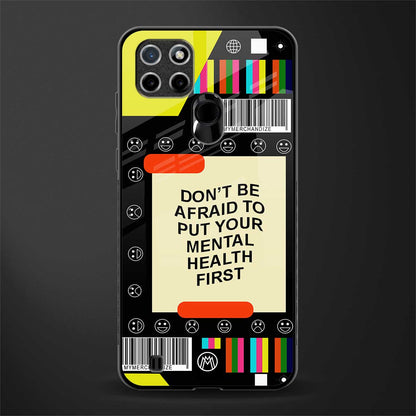 mental health glass case for realme c21y image