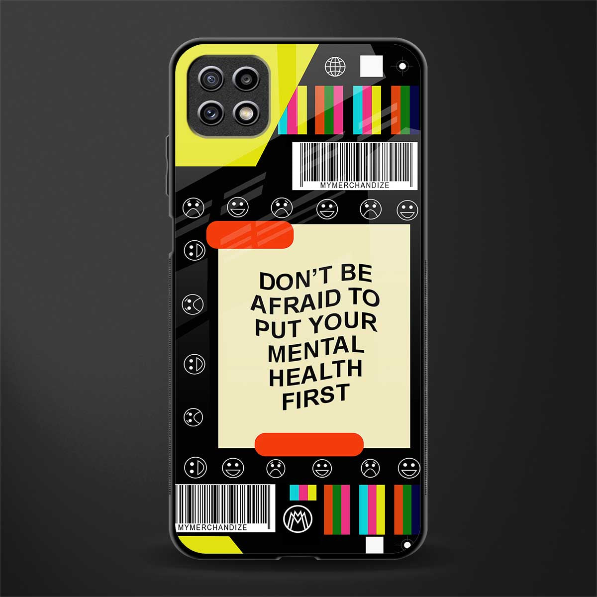 mental health glass case for samsung galaxy a22 5g image