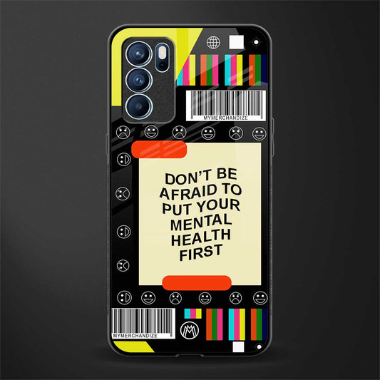 mental health glass case for oppo reno6 5g image