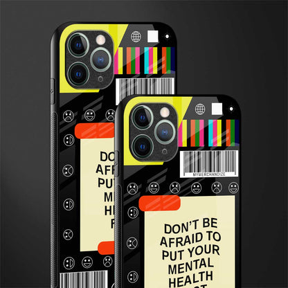 mental health glass case for iphone 11 pro max image-2