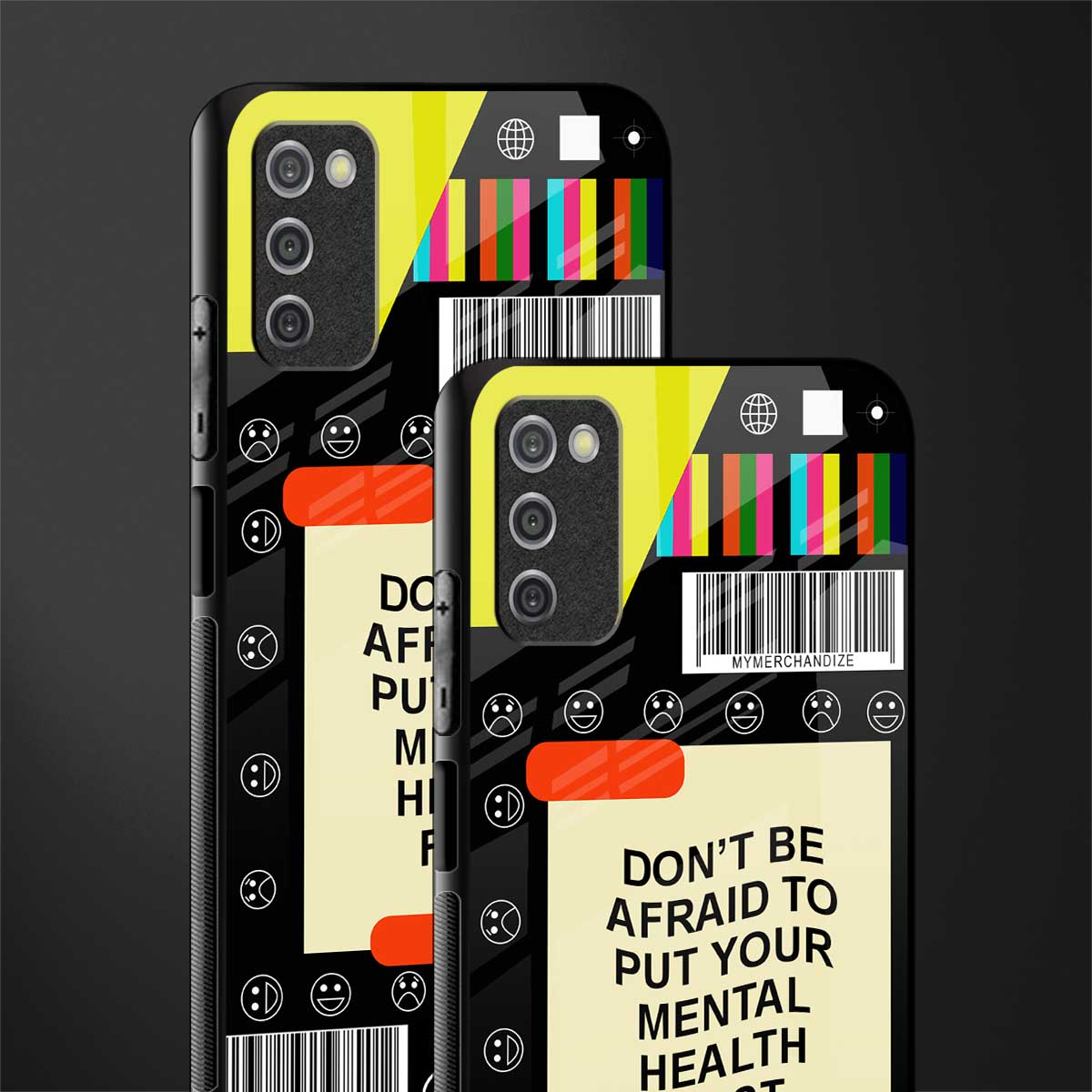 mental health glass case for samsung galaxy a03s image-2