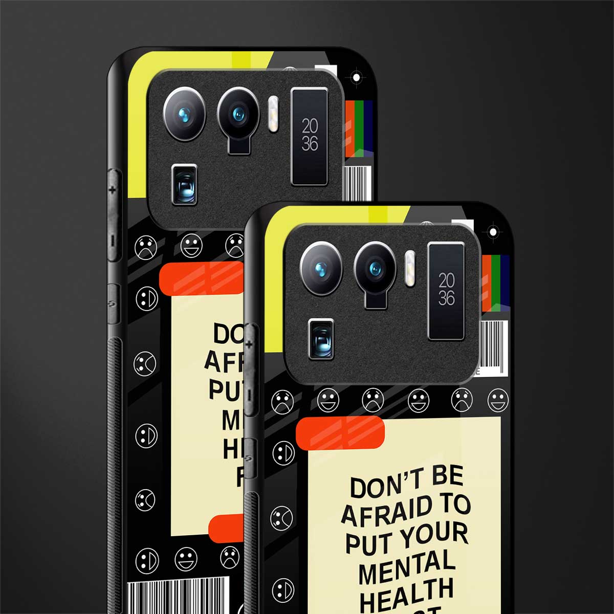 mental health glass case for mi 11 ultra 5g image-2