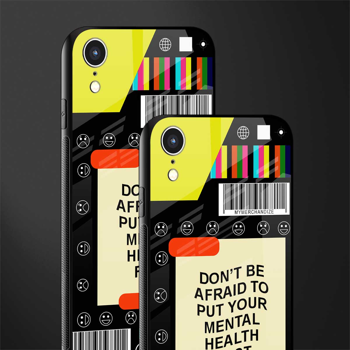 mental health glass case for iphone xr image-2