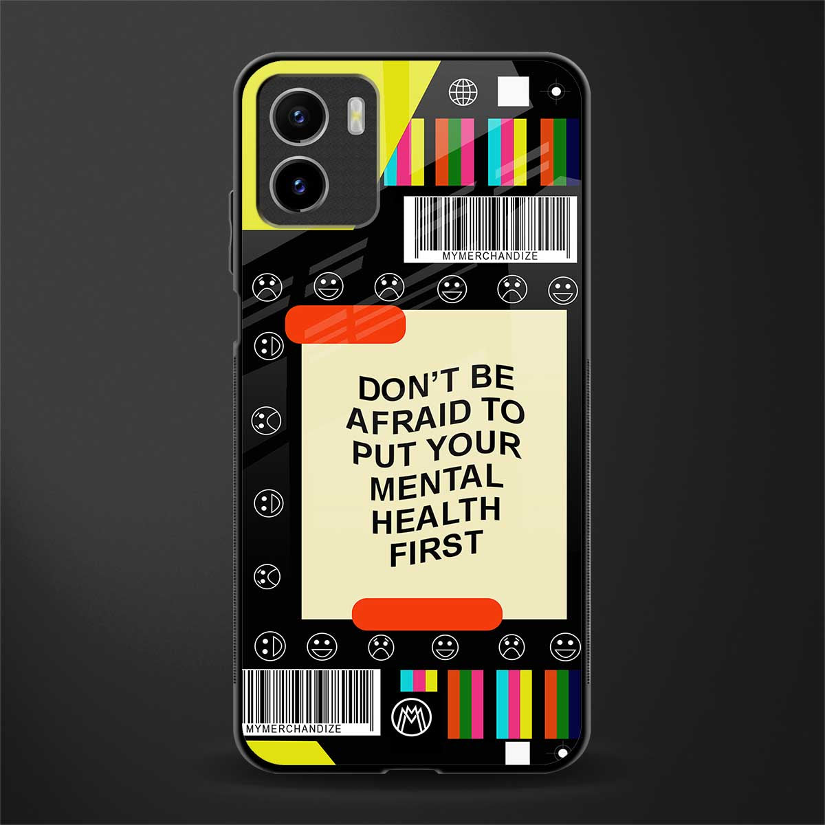 mental health glass case for vivo y15s image
