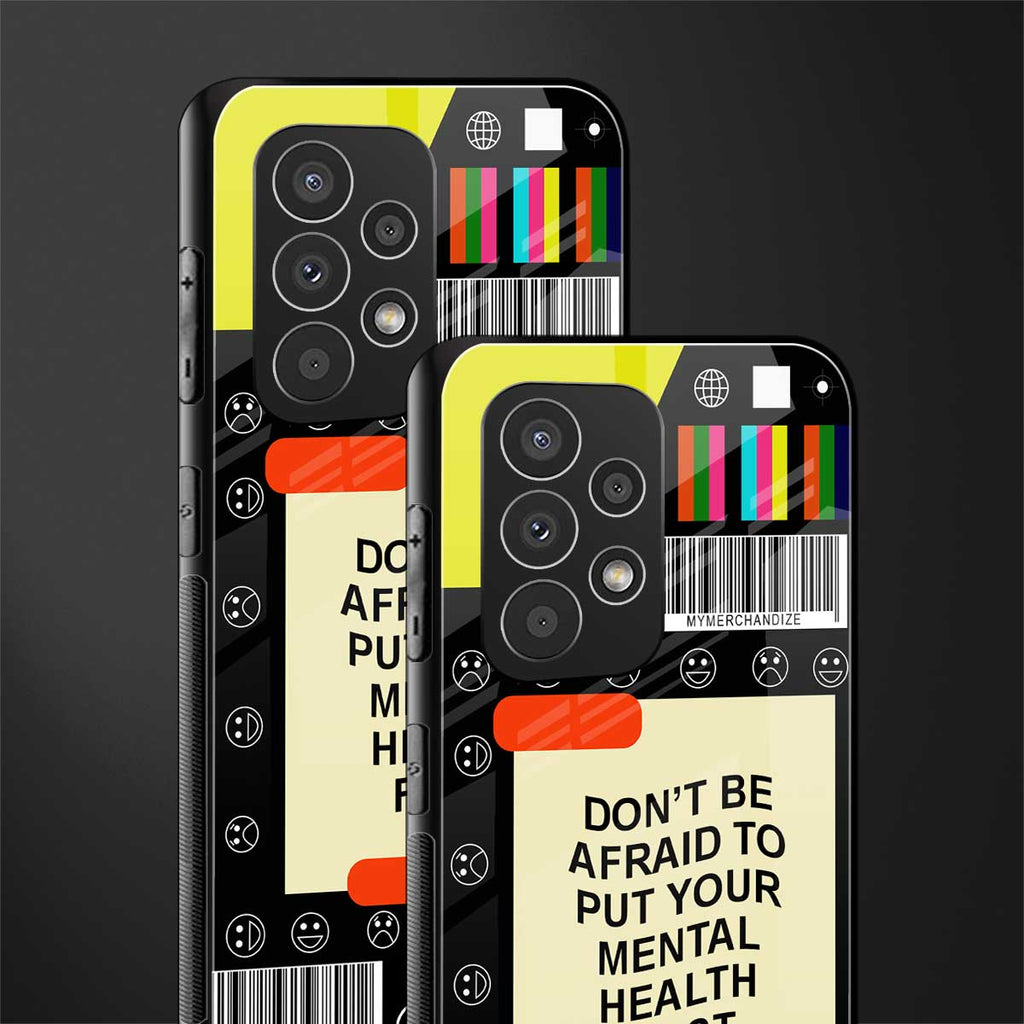 mental health back phone cover | glass case for samsung galaxy a23