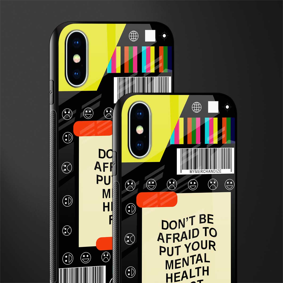 mental health glass case for iphone xs image-2