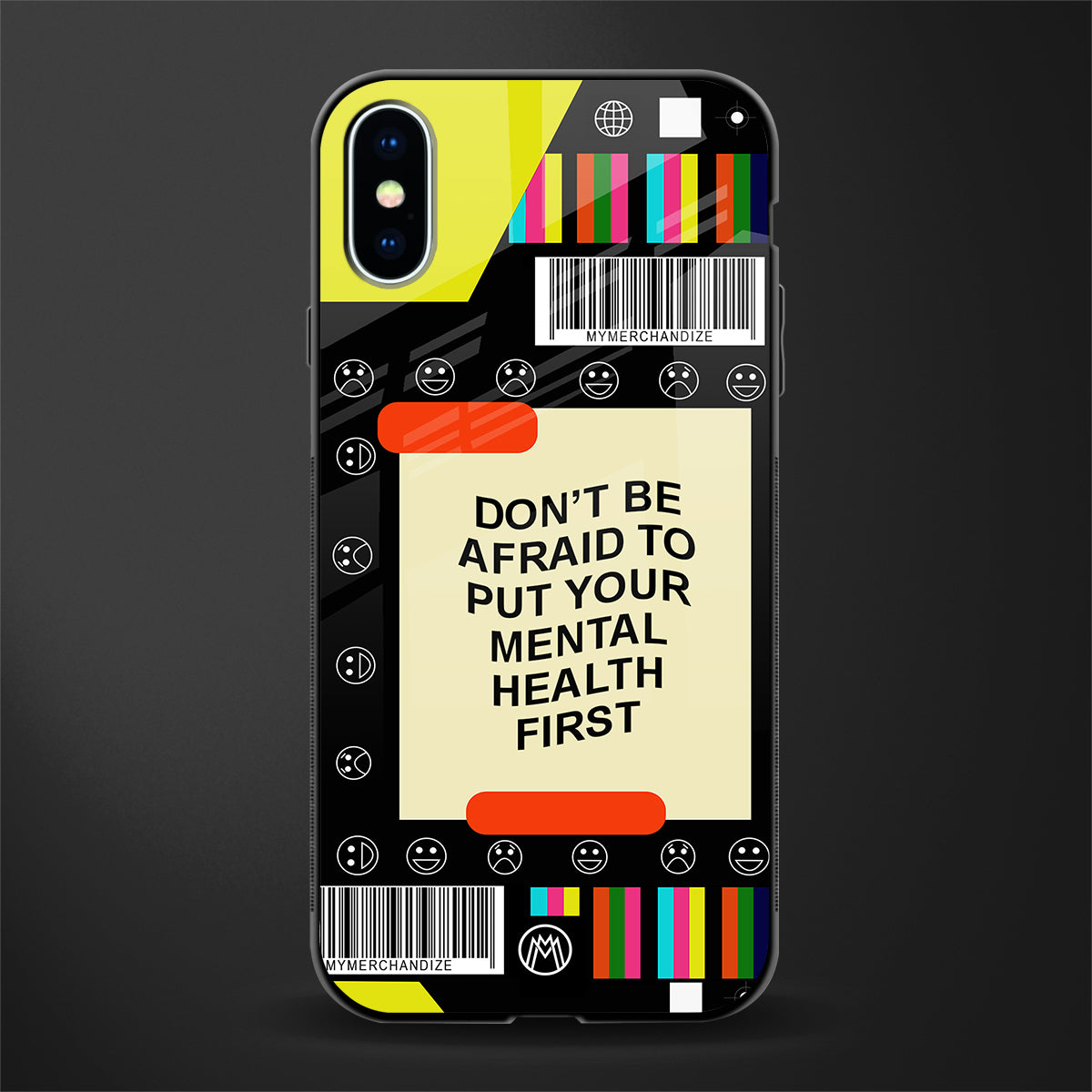 mental health glass case for iphone xs image