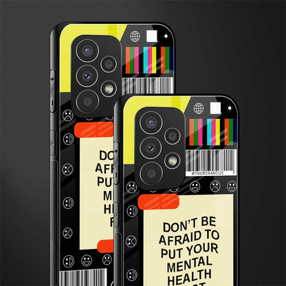 mental health back phone cover | glass case for samsung galaxy a73 5g