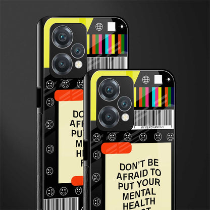 mental health back phone cover | glass case for oneplus nord ce 2 lite 5g