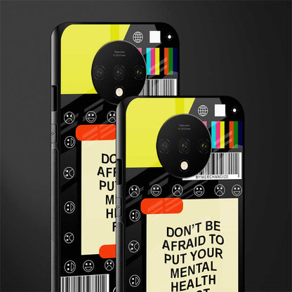 mental health glass case for oneplus 7t image-2