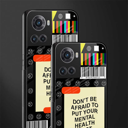 mental health back phone cover | glass case for oneplus 10r 5g