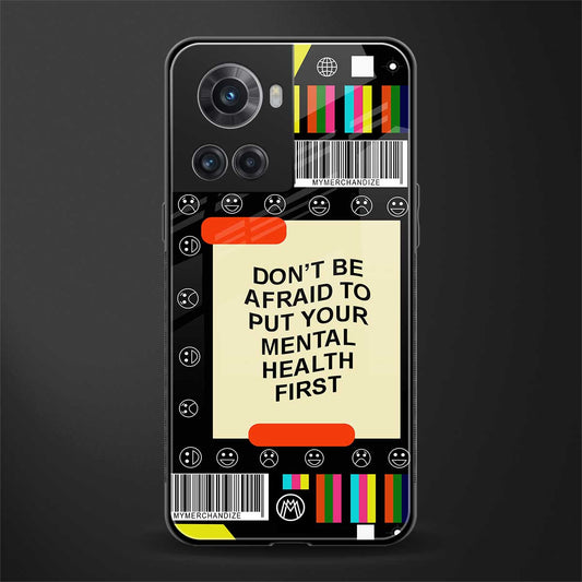 mental health back phone cover | glass case for oneplus 10r 5g