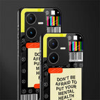 mental health back phone cover | glass case for vivo y22