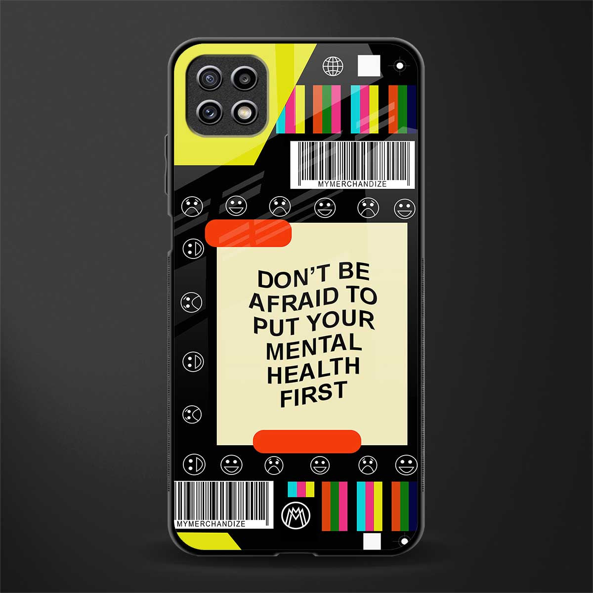 mental health back phone cover | glass case for samsung galaxy f42
