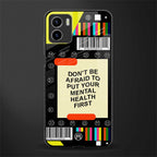 mental health back phone cover | glass case for vivo y72