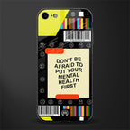 mental health glass case for iphone se 2020 image