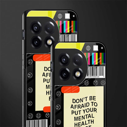 mental health back phone cover | glass case for oneplus 11r