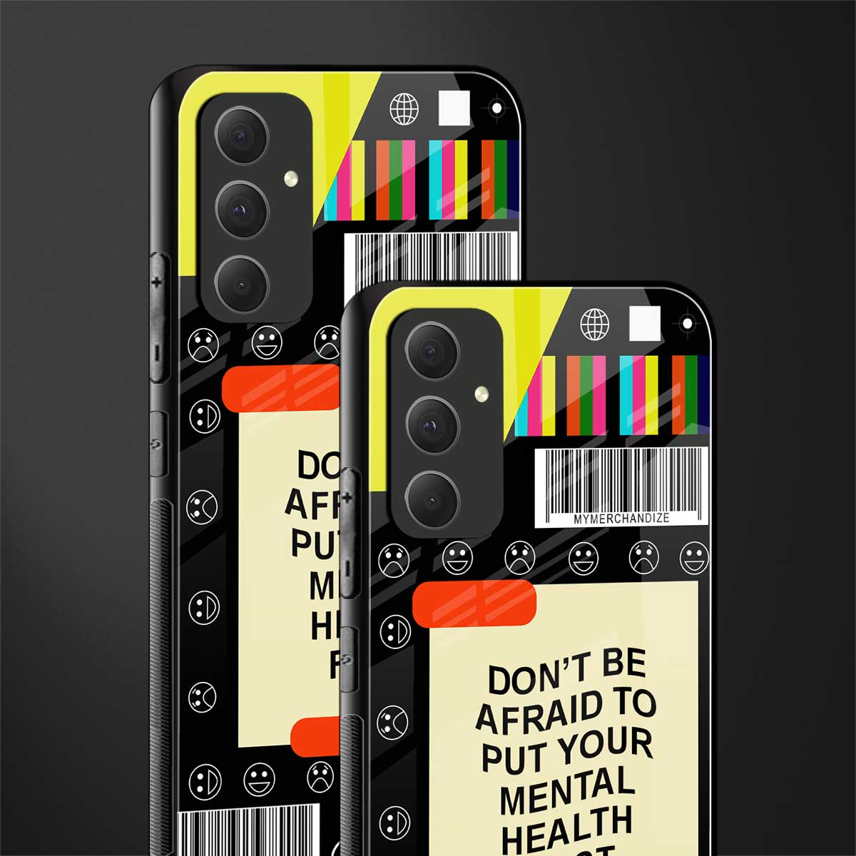 mental health back phone cover | glass case for samsung galaxy a54 5g