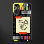 mental health back phone cover | glass case for samsung galaxy a54 5g
