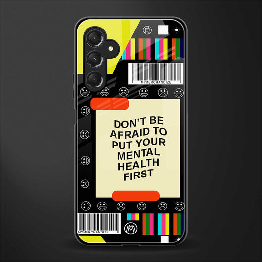mental health back phone cover | glass case for samsun galaxy a24 4g