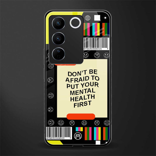 mental health back phone cover | glass case for vivo v27 pro 5g