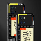 mental health back phone cover | glass case for iQOO 9 Pro