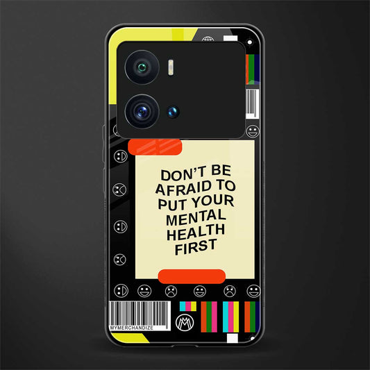 mental health back phone cover | glass case for iQOO 9 Pro