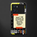 mental health back phone cover | glass case for iQOO 9 Pro