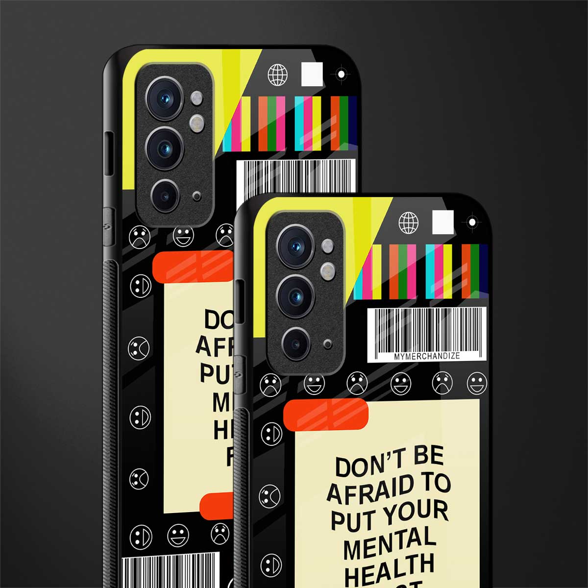 mental health glass case for oneplus 9rt image-2