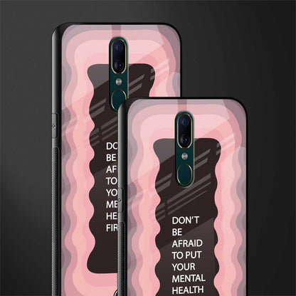 mental health first glass case for oppo a9