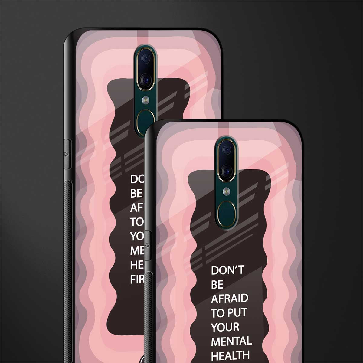 mental health first glass case for oppo f11
