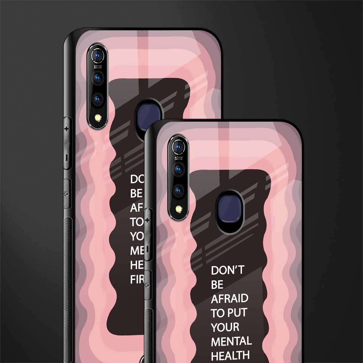 mental health first glass case for vivo z1 pro