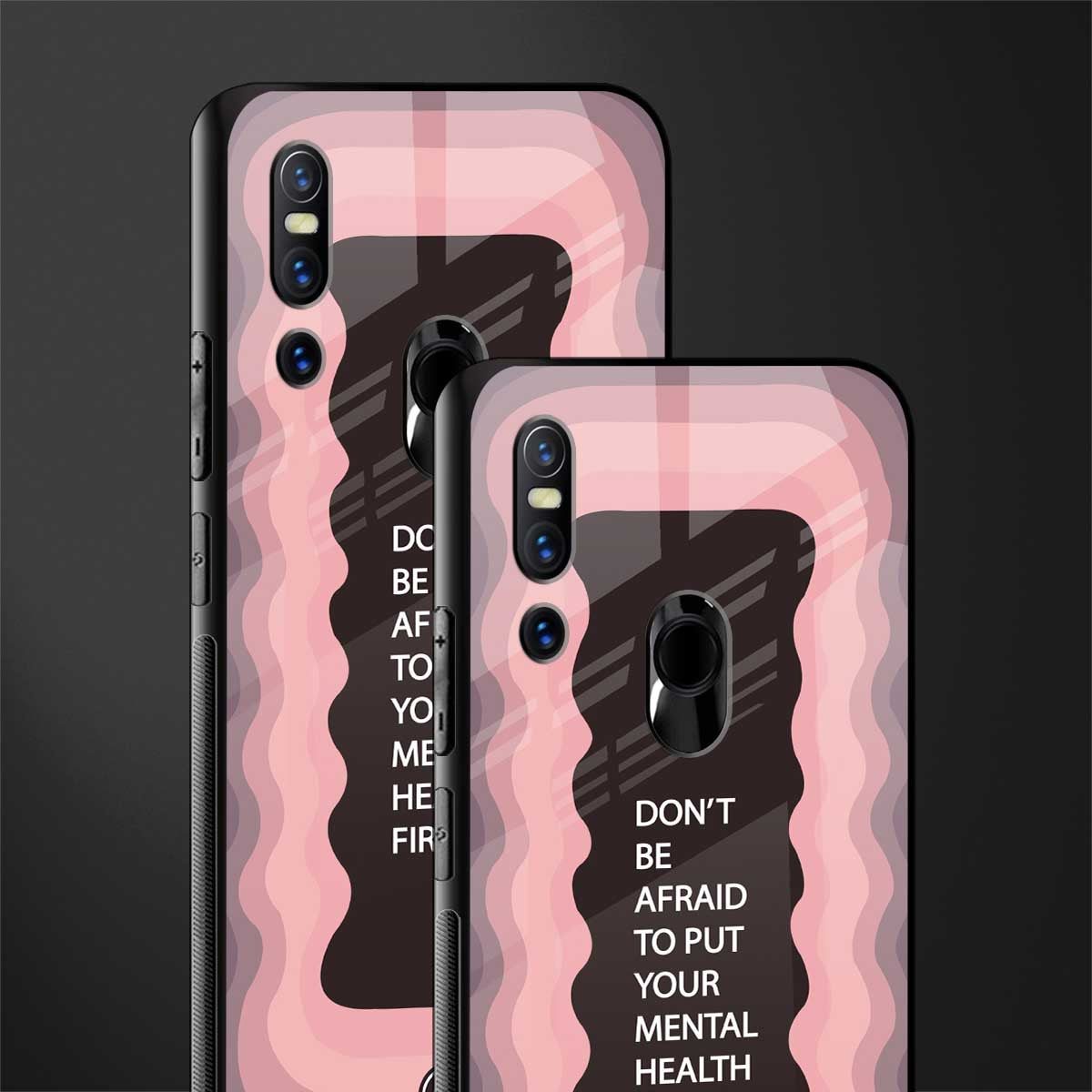 mental health first glass case for vivo v15