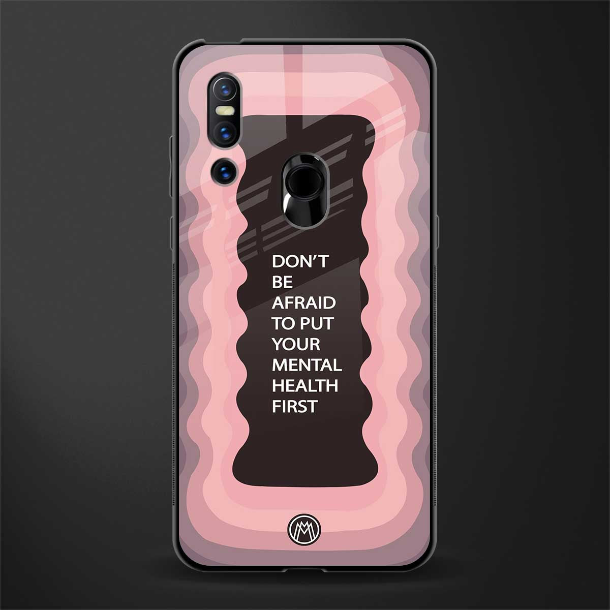 mental health first glass case for vivo v15