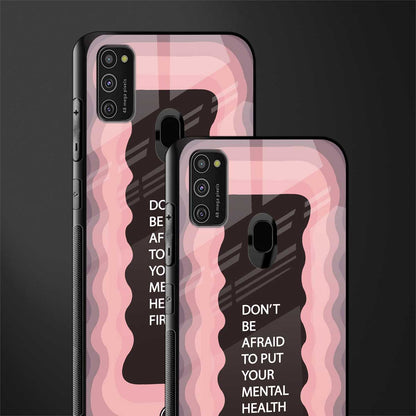 mental health first glass case for samsung galaxy m30s