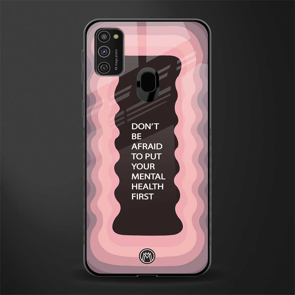 mental health first glass case for samsung galaxy m30s