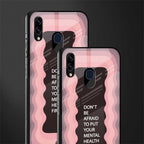 mental health first glass case for samsung galaxy a30