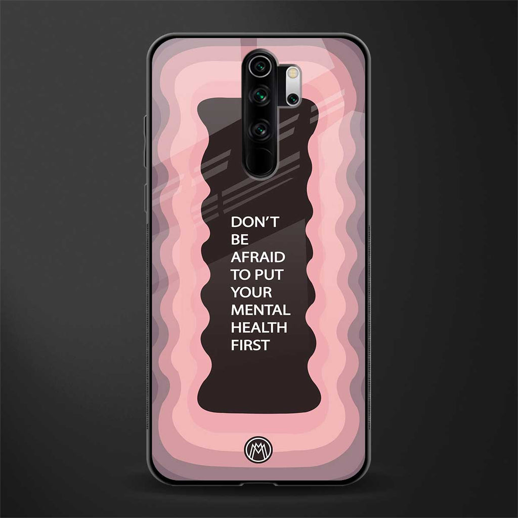 mental health first glass case for redmi note 8 pro